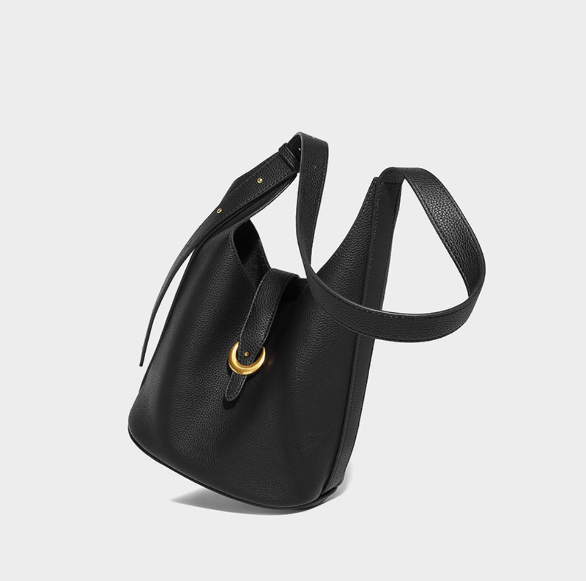 SARAY | Bolso de hombro de cuero genuino