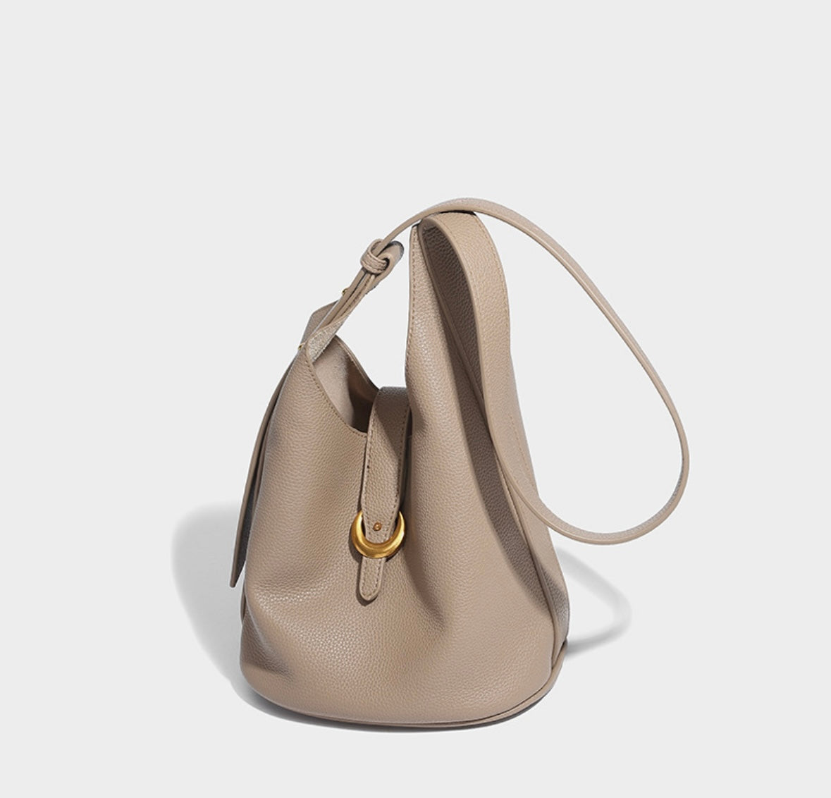 SARAY | Bolso de hombro de cuero genuino