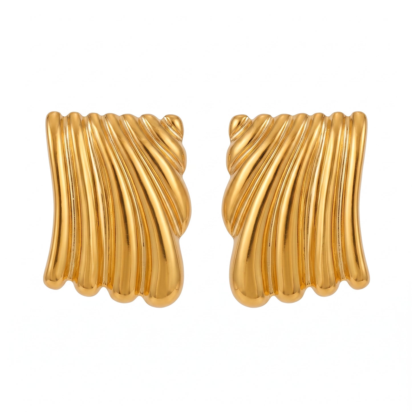 TAMARA | Pendientes geométricos de acero inoxidable