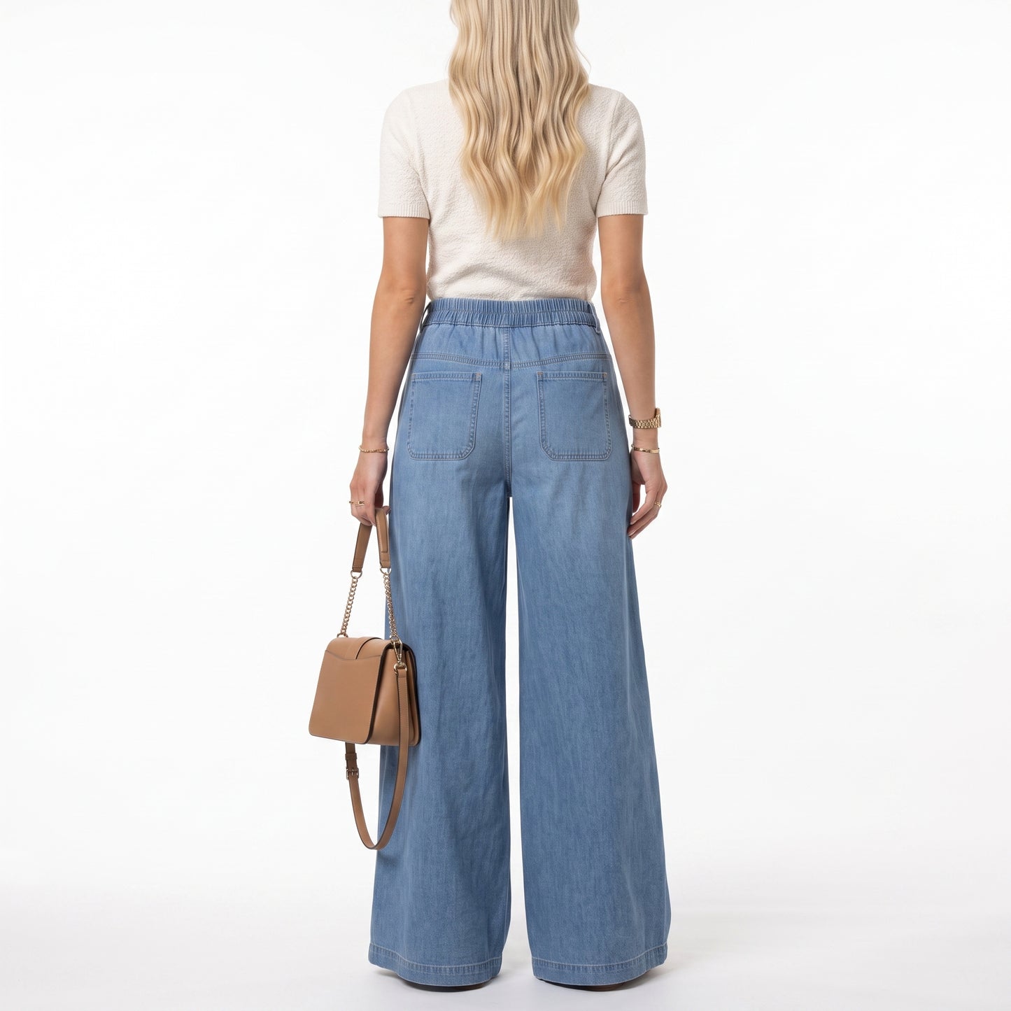 LEYRE | Pantalón de pierna ancha con botones