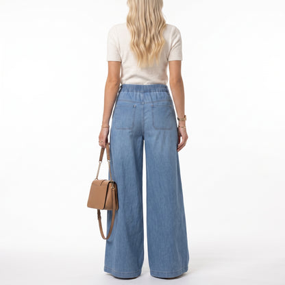LEYRE | Pantalón de pierna ancha con botones