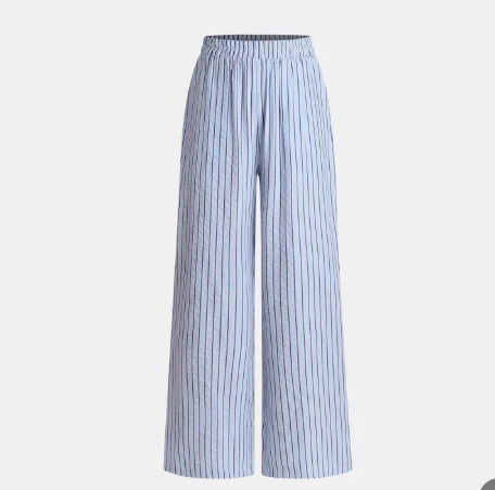 LEONOR | Pantalón de pierna ancha con rayas verticales