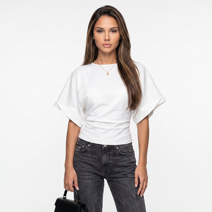 EMMA | Blusa de manga murciélago con cintura entallada