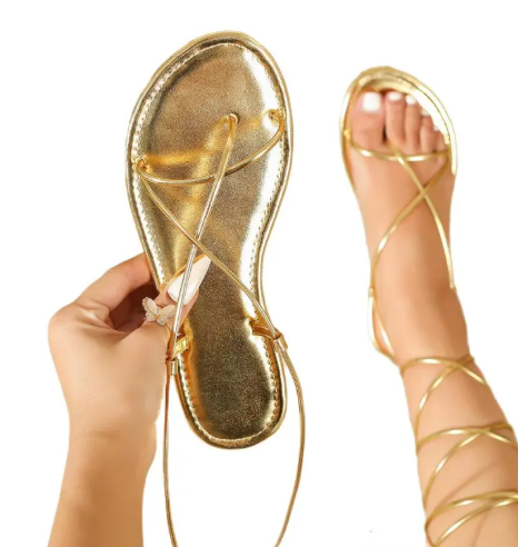JANA | Sandalias de cordones con punta abierta