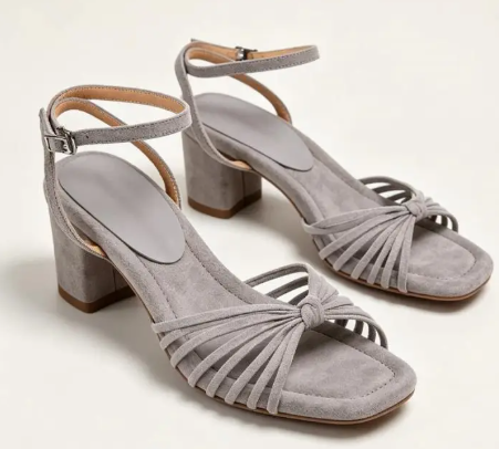 TATIANA | Sandalias romanas de tiras con tacón ancho