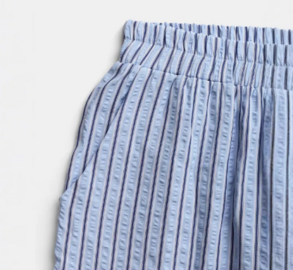 LEONOR | Pantalón de pierna ancha con rayas verticales