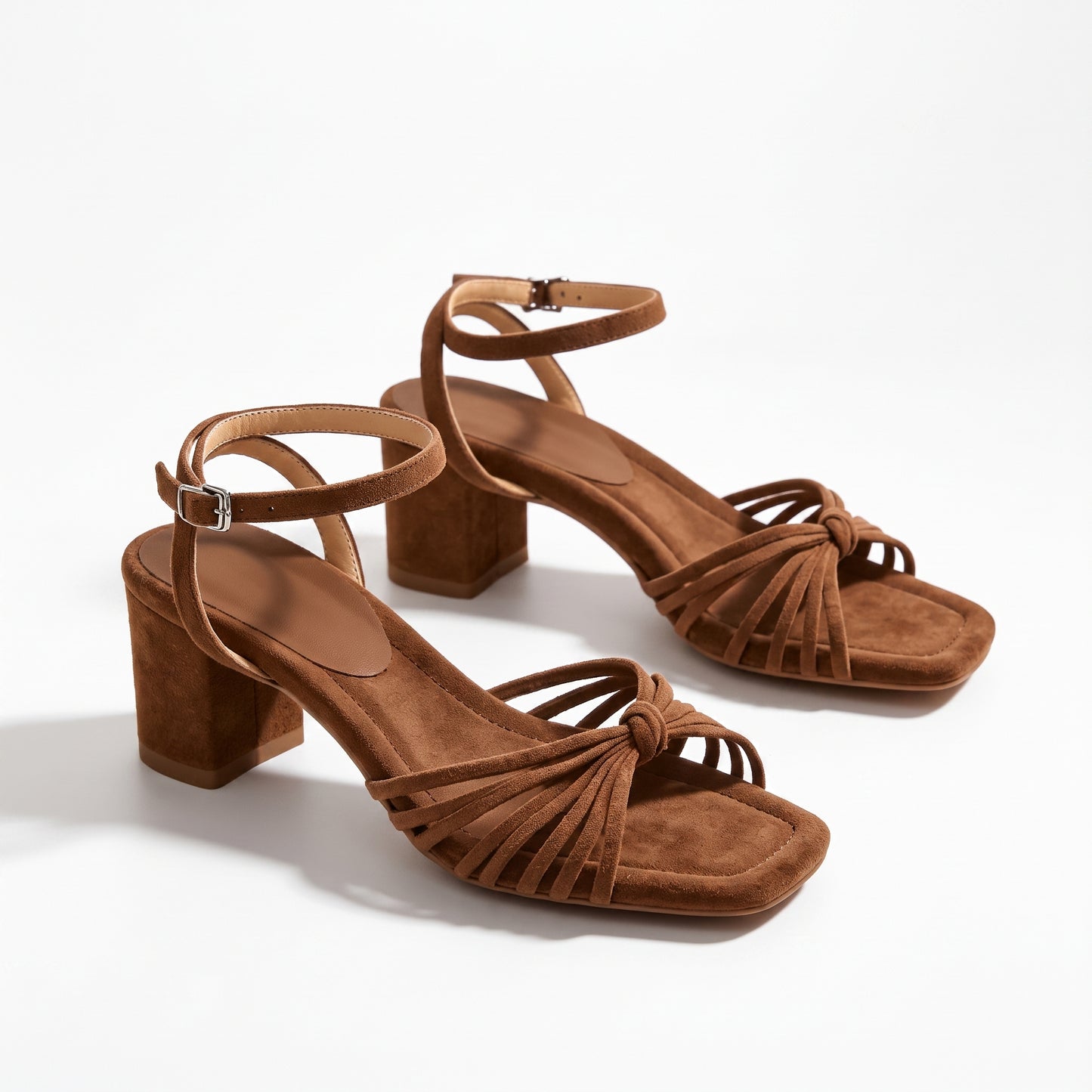 TATIANA | Sandalias romanas de tiras con tacón ancho
