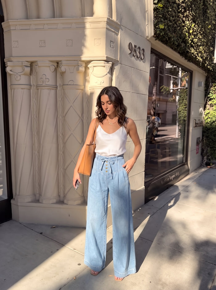 María S. con los pantalones LEYRE