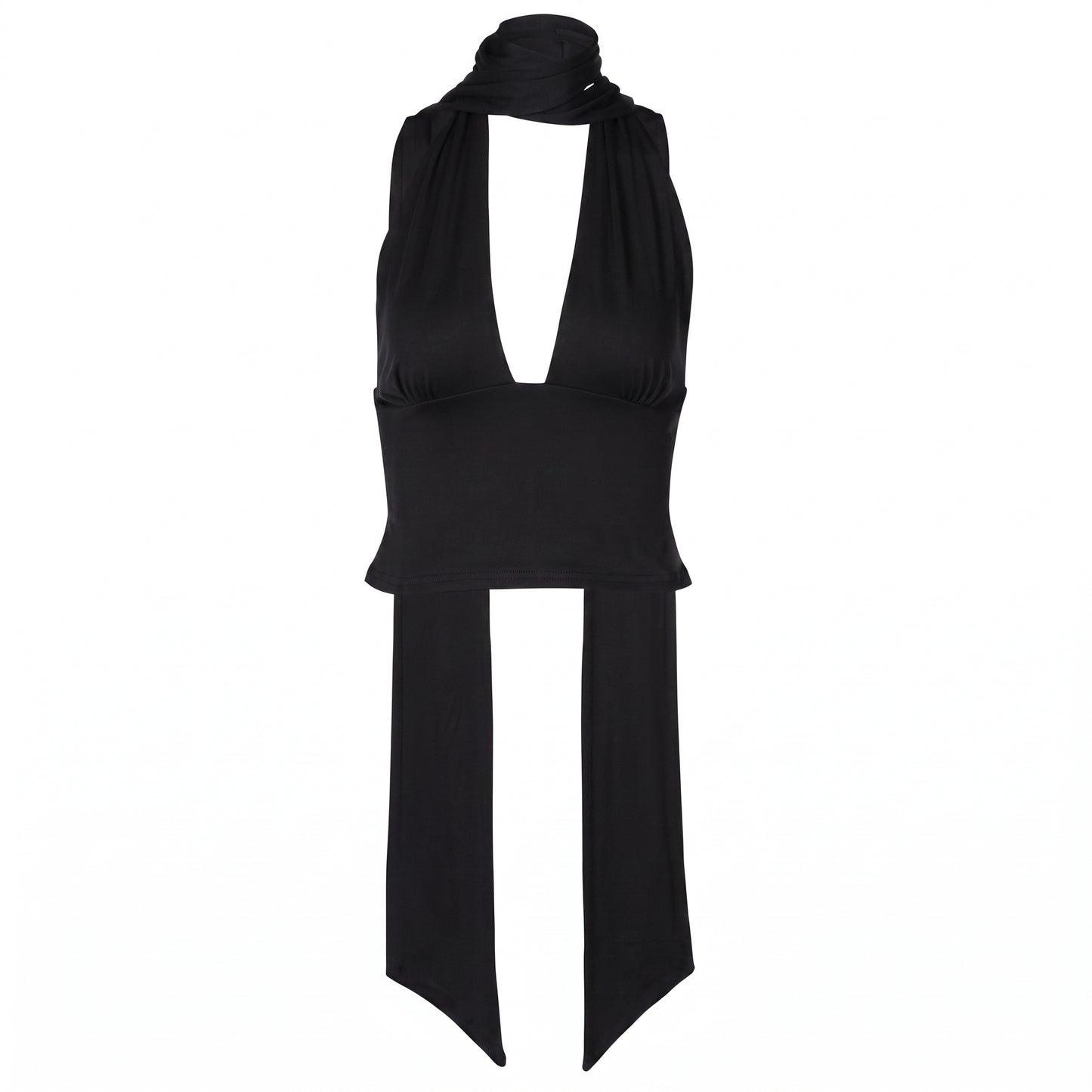 AZUCENA | Top halter con lazo elegante