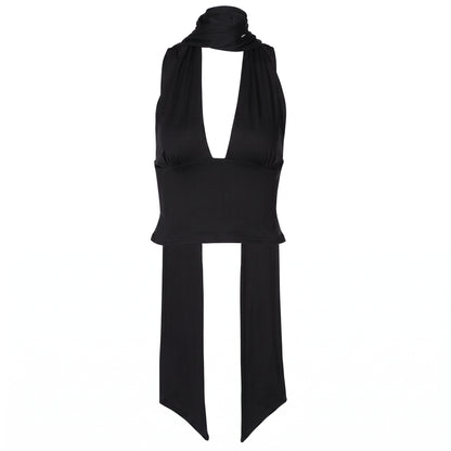AZUCENA | Top halter con lazo elegante